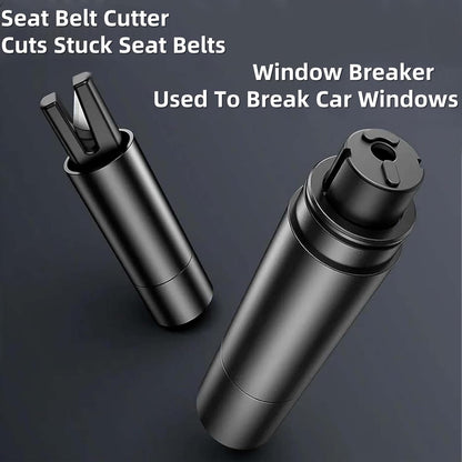 Car Window Breaker Tool, Auto Rescue Tool Window Breaker Escape Car Safety Hammer, Portable Emergency Glass Breaker, Seatbelt Cutte (Red)
