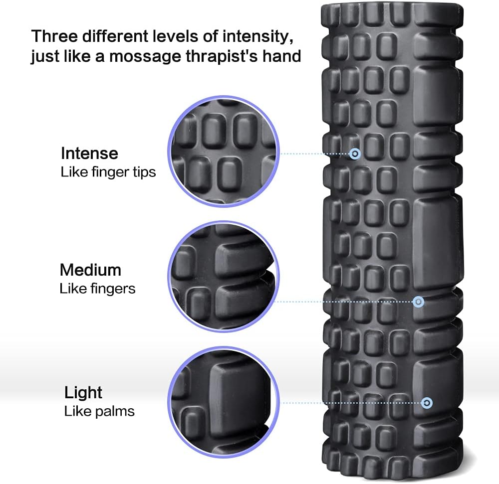 Dewanxin Foam Roller, Foam Roller Massager Excellent for Car Massage, Exercise Muscle Roller for Muscle Massage Trigger Point Grid for Yoga