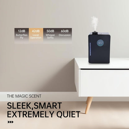 Flycross Essential Oil Diffuser - Aroma Machine for House,Hotel,touchscreens/App Control, Essential oil Diffusers for home, air fresheners for home, M500-Black, hotel fragrance diffuser