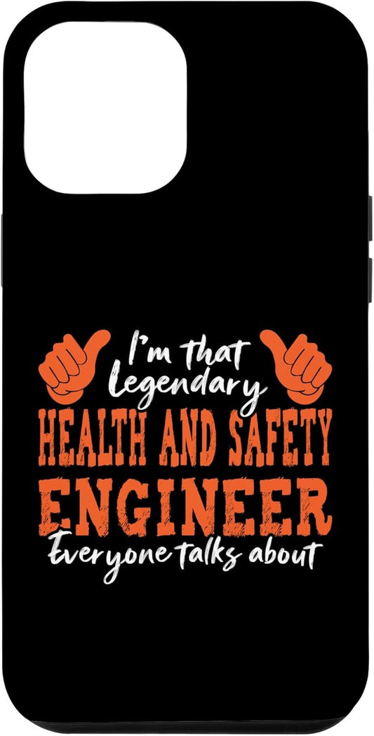 Custodia per iPhone 14 Pro Max Funny Profession Quote Legendary Health And Safety Engineer