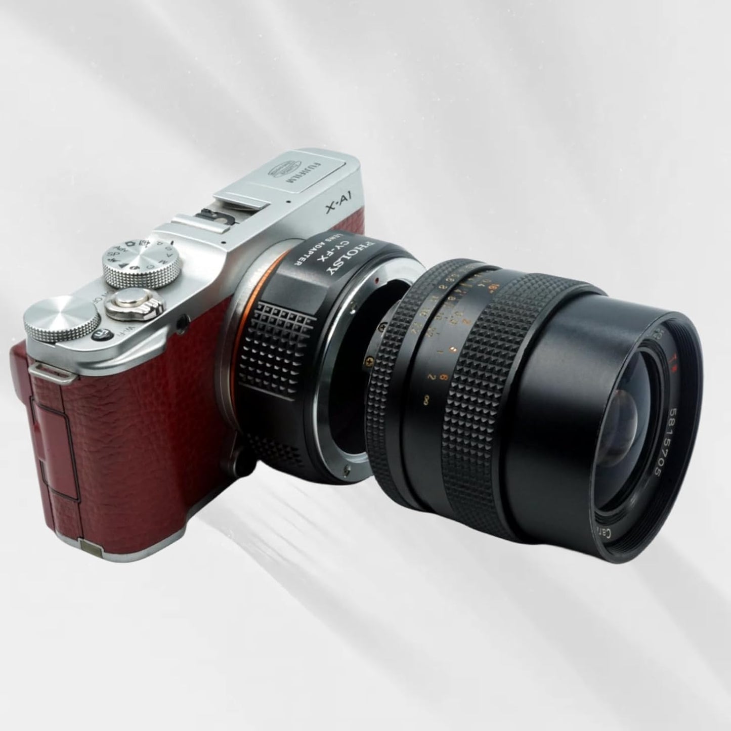 PHOLSY Adapter Ring Compatible with Contax/Yashica CY Mount Lenses to Fujifilm X Mount Camera Body for X-H2S, X-Pro3, X-T5, X-T4, X-T3, X-S20, X-S10, X-T30II, X-E4 etc. CY-FX