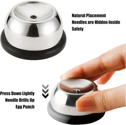 Boiled Egg Piercer | Stainless Steel Egg Piercer Peeler - Stainless Steel Shell Egg Poker Peeler, Fast Egg Piercing Tool to Easily Peel Eggs, Kitchen Gadgets Puchen
