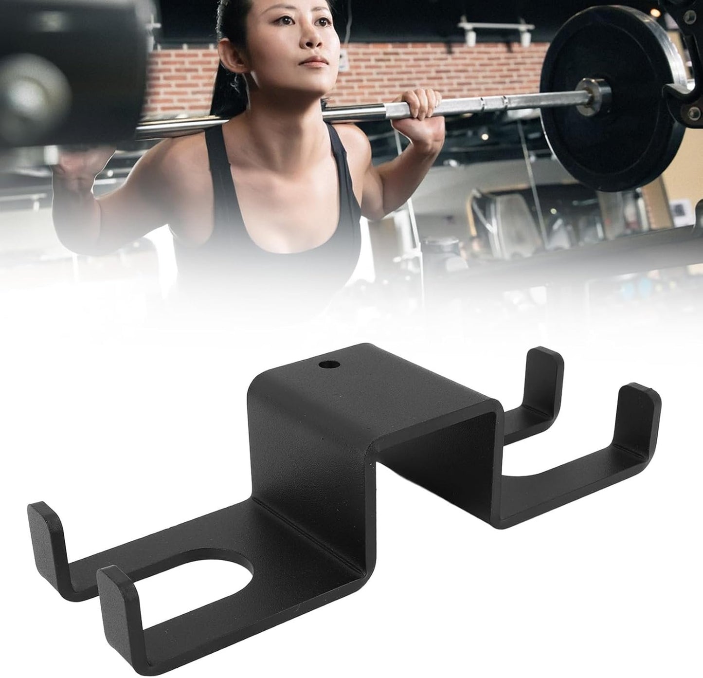 Barbell Holder, Vertical Storage Rack Vertical Barbell Hanger Rack Hook Attachments Home Gym Equipment Squat Rack Storage Hooks for Home Gym Accessories