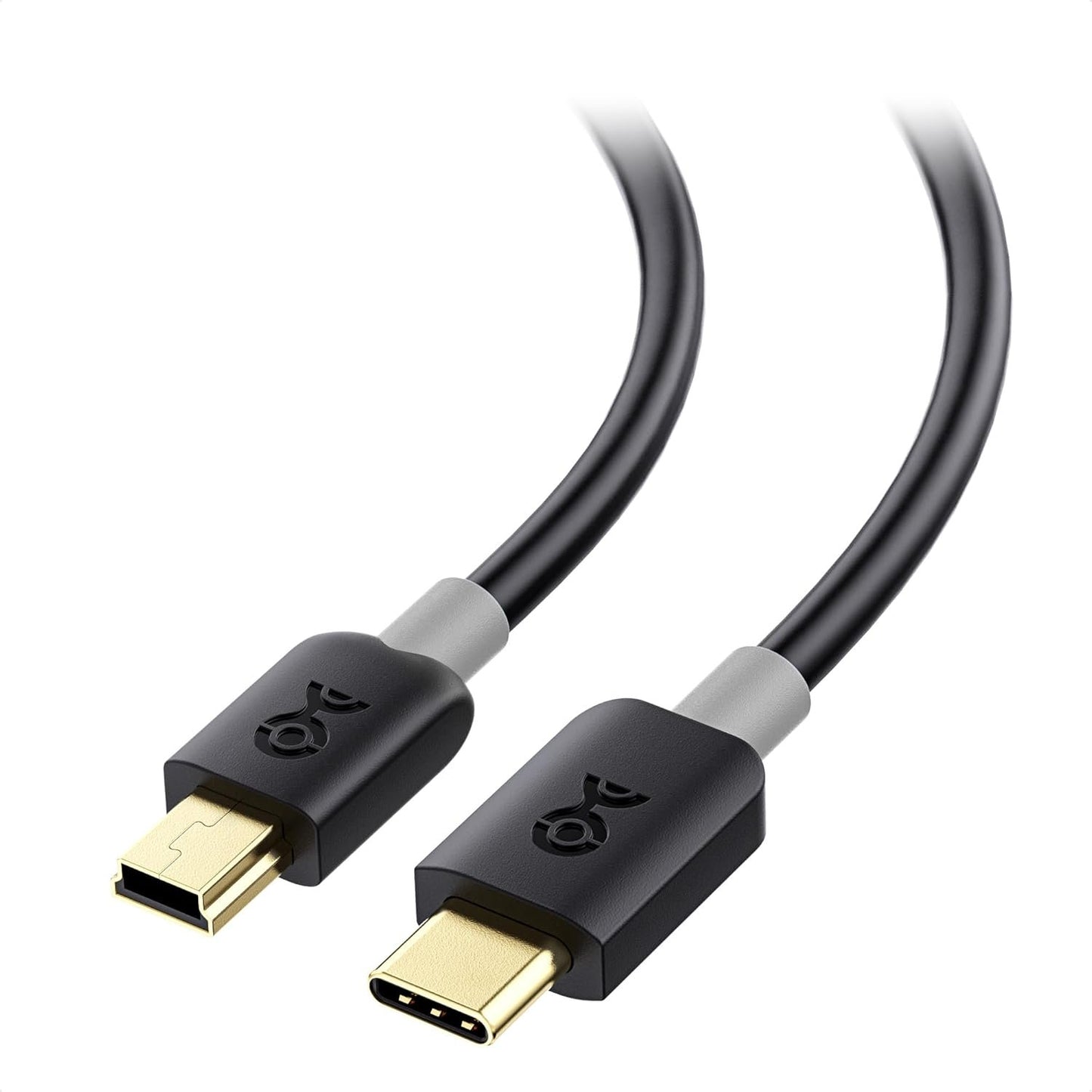 Cable Matters Mini USB to USB C Cable - 1m, 15W Charging, 480Mbps Data, USBC to MiniUSB Cable for Game Controller, Camera, GPS, Dash Cam, Black