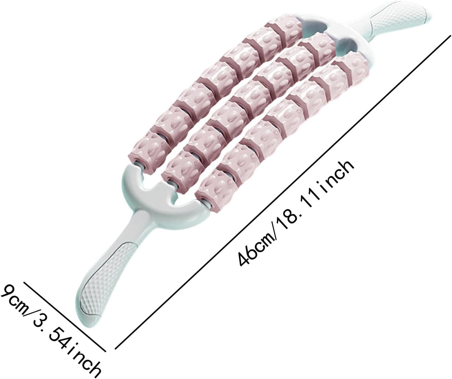 perfeclan Rullo muscolare, attrezzo da palestra, rullo multiuso per esercizi fitness, strumento per massaggio, bastone per massaggio corporeo per palestra