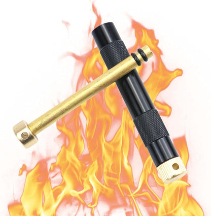 Fire | Piston Fire Survival Tool, Survival Gear, Portable Compressed Fire Tube for Outdoor Camping
