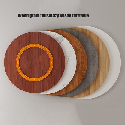 OPOLDBDMAC Wood Lazy Susan for Dining Table，28 30 36 40in Rotating Serving Tray Round Tabletop Rotating Tray，Serving Plate 360° Swivel, Heavy Duty Wooden Turntable(Golden Oak,95cm/37in)