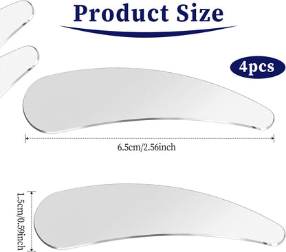 Molain 4Pcs Mini Metal Cosmetic Spatulas, Skincare SpatulaMixing and Sampling Makeup Beauty Tools for Skin Care Creams, Eye Cream, Essences Beauty Accessories(4PCS)