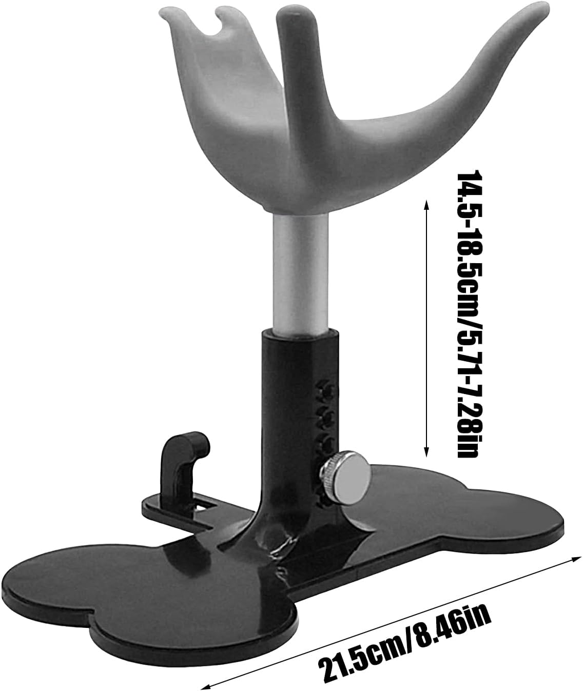 Qzdtue Pet Grooming Chair, Puppy Showering Bench, Height Adjustable Assistive Ladder Stand, 5.7-7.28in, Ideal for Bathing, Showering, Trimming Dogs and Pets, Comfortable Support