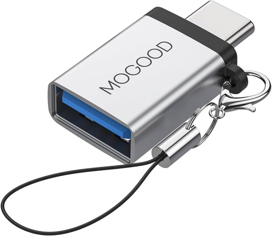 MOGOOD USB C Adapter USB C Male to USB 3.0 Female Adapter USB C to USB Adapter High-Speed Data Transfer for MacBook Pro,Chromebook,Pixelbook,Microsoft Surface Go,Samsung Galaxy S20 S21 S23 Pixel