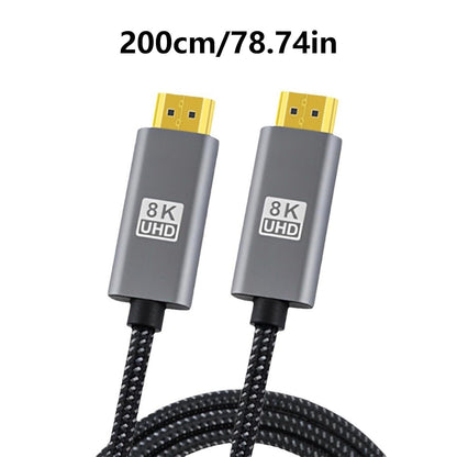 HIOPOIUYT 8K60hz 2.1 Video Extension Cable Clearly And Dynamic Display For Gaming & Streaming PC And Consoles Compatible