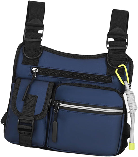 Chest Holster, Adjustable Chest Bag, 06x1.57 Inches Wear-Resistant Utility Vest with 3d Ergonomic Cut for Hiking, Gym, Sports, Motorcycle, Outdoor Workout, Hunting Gear