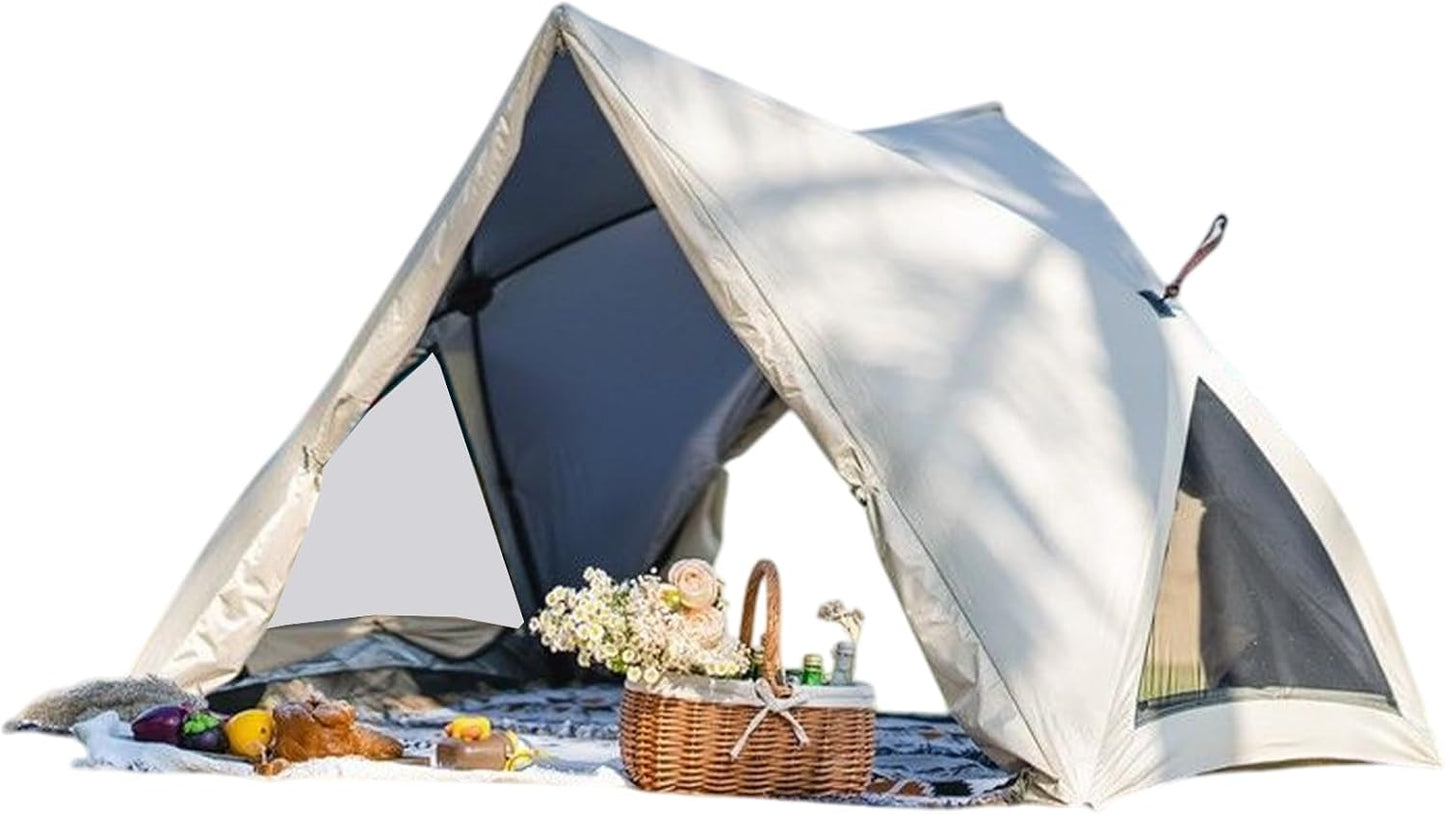 Tents For Camping, Waterproof Beach Tent, Foldable Shelter For 3-4 Person Use, Family Pop-Up Tent, Automatic Setup Outdoor Gear, Portable Travel Equipment, Hiking Camping Essentials For Adventure