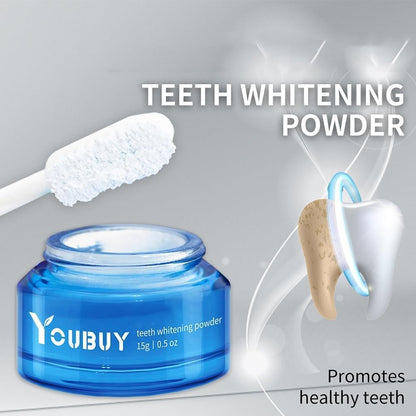 Youbuy Whitening Cream, Teeth Whitening Powder, Simply White Teeth Whitening Powder, Instant Whitening and Stain Removal, Enamel Powder, Cleaning Tooth Fresh Breath Care Oral (2)