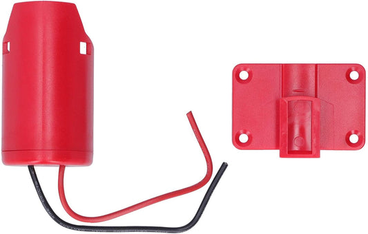 Eujgoov Battery Mount Adapter Battery Power Connector Batteries Electronic Components for Milwaukee M12 Wiring Output 2 DIY