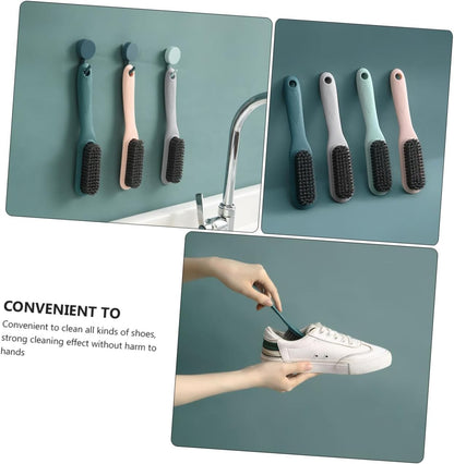 Holibanna Set Di Spazzole Per Scarpe E Vestiti Family Essential Da 4 Pezzi Con Manico E Setole Anti-pelucchi Per La Rimozione Delle Macchie
