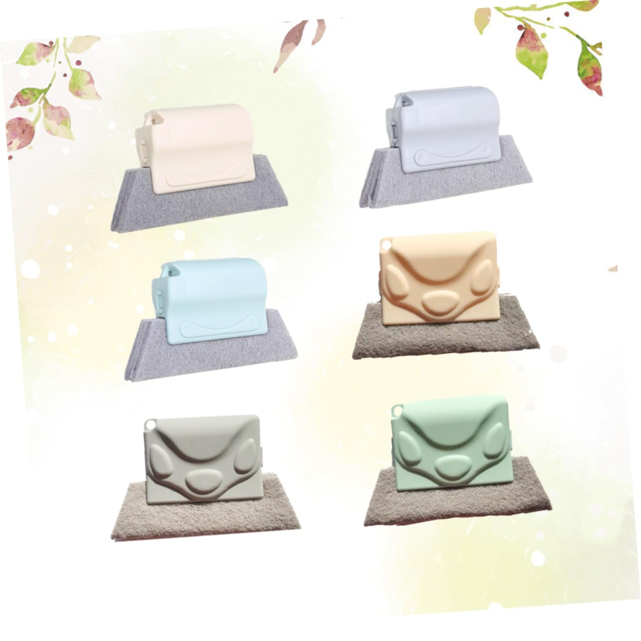 Beaupretty Home Cleaning Essential 6 Pezzi Set Di Spazzole Per La Pulizia Delle Scanalature Fessura Per Finestre E Spazzola Per Una Facile Rimozione Delle Macchie Casuale