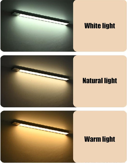 shjxi Under Cabinet Lights, LED Light Strip, Magnetic Mount Design, Adjustable 3 Color Temperature, Compact Size, Excellent for Bedroom, Wardrobe, Kitchen, Stair Night Lighting