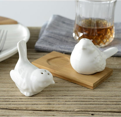 Spazzatori di pepe di sale in ceramica, utensili da cucina per le spezie di uccelli gadget forniture per feste 1 olette, agitatori di pepe sale