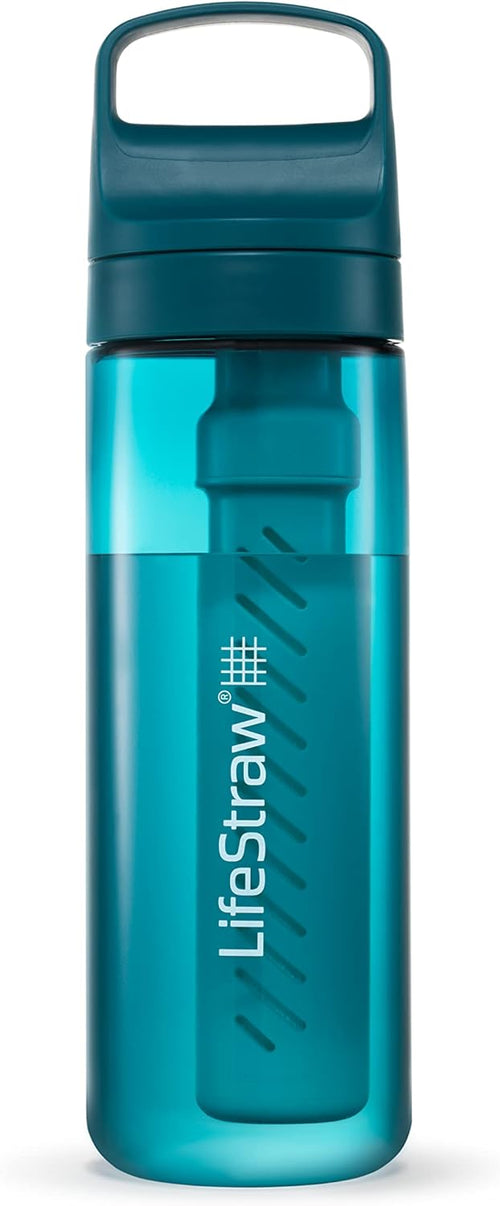 LifeStraw Go Series 2.0 Water Bottle with Filter, Laguna Teal, 650 ml Capacity