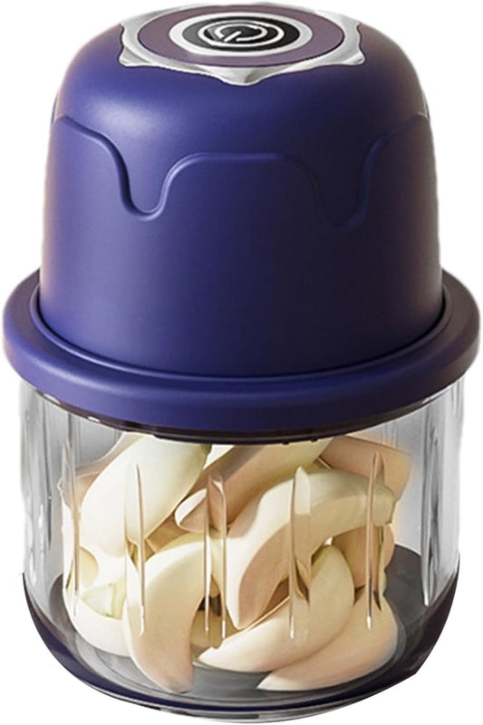 Electric Onion Chopper - Easy To Use Garlic Grinder, Ginger Cutter | 350ML Mini Cordless Food Processor, Portable Vegetable Dicer, Easy Food Prep Tool For Mincing, Chopping, And Making Puree