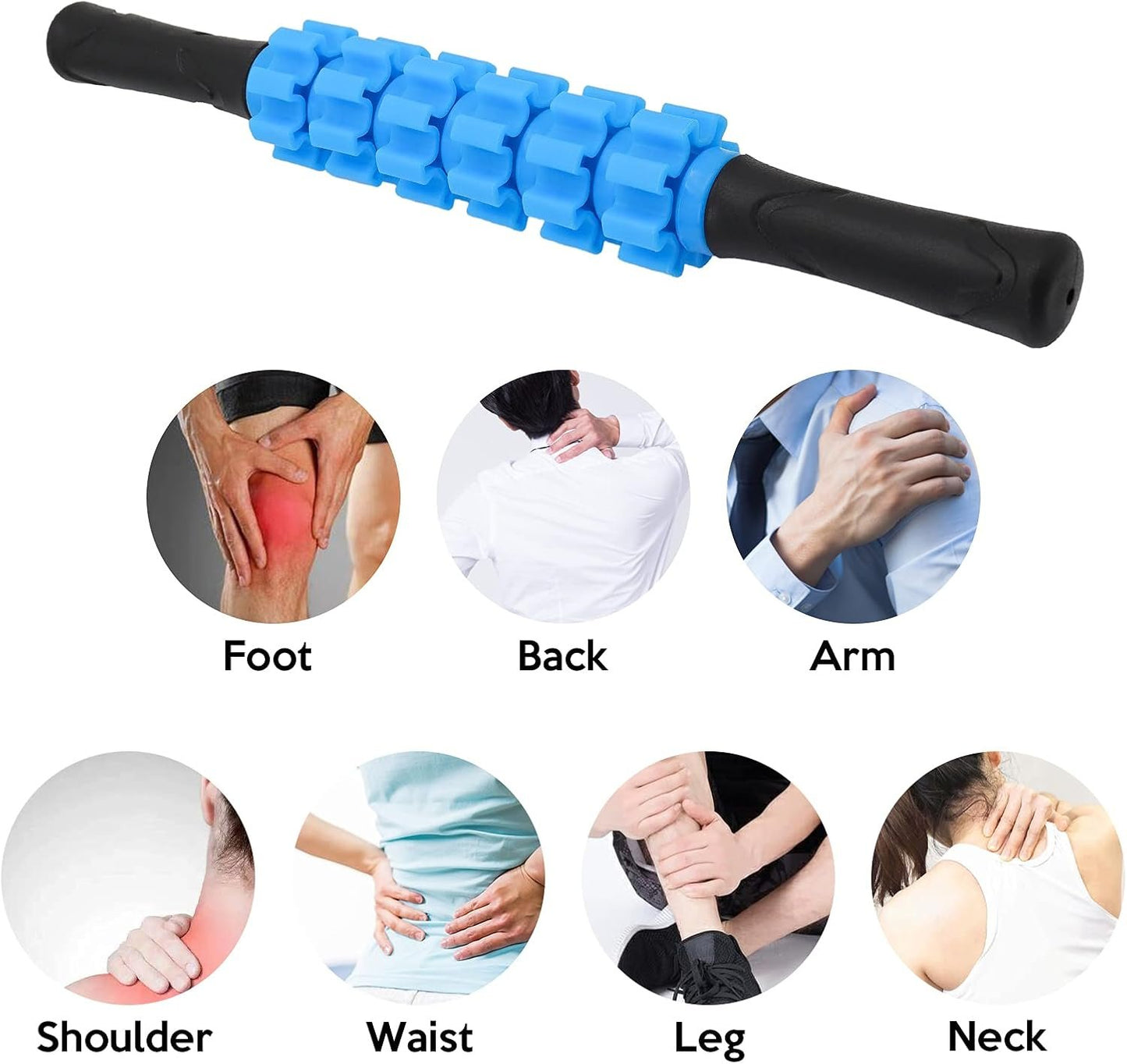 Muscle Roller Stick ValueHall Roller Massage Stick Body Massage Sticks Tools for Relieve Muscle Soreness Loosen Acupuncture Points Help Legs and Back Recovery V3B01