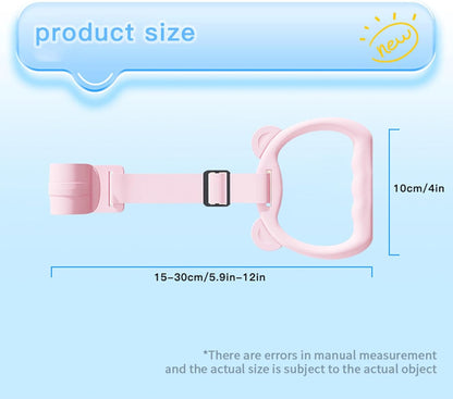 Baby Pull Up Rings, 2 Pieces Cot Hangable Rings, 5.91x3.94 inches Training Tool Accessories Toy Strap Walking Practice, Exercise for Boys, Daycare, Yard Play, Sturdy Safety Design