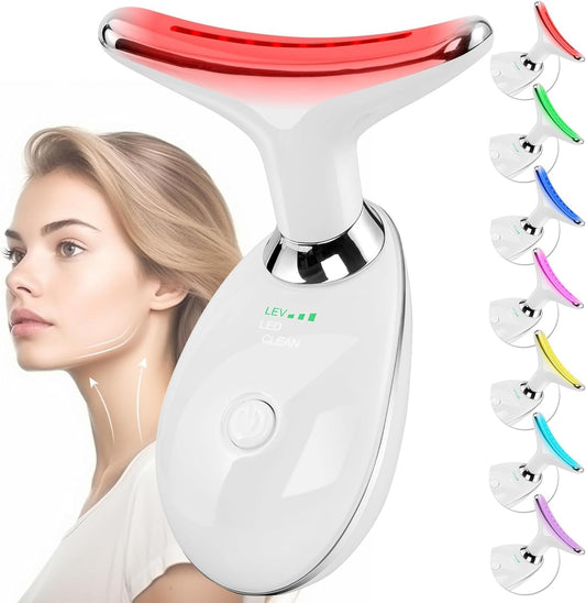 CooBES Face Massager Against Wrinkles EMS Red Light Lamp Face Heat Massager Face Massager Face Lifting Anti Ageing Device Beauty and Skin Care Devices