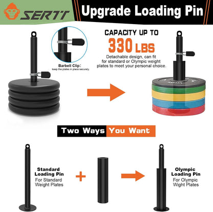 SERTT LAT and Lift Pulley System Gym, Upgraded DIY Fitness Pulley Cable Machine Attachment for Triceps Pull Downs, Biceps Curl, Forearm, Shoulder - Home Gym Exercise Pulley System Equipment