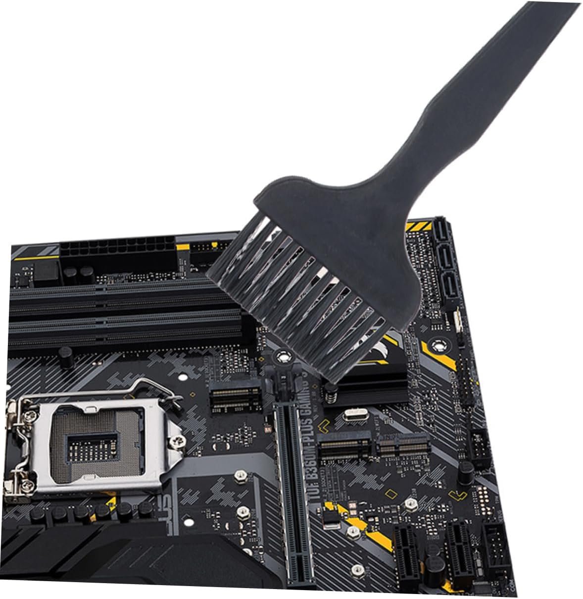 Minkissy 3sets Static Brush for Computer Keyboard Ergonomic Handle Design Easy to Use Washable Storage-Friendly Essential Cleaning Tool 8pcs*3