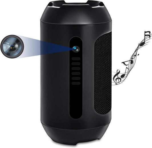 OTADUG Spy Camera Speaker, 1080P HD Mini Wireless Hidden Camera Security Surveillance Nanny Camera with Video and Audio, Motion Detection, Night Vision, 15-hour Playtime, 128 GB