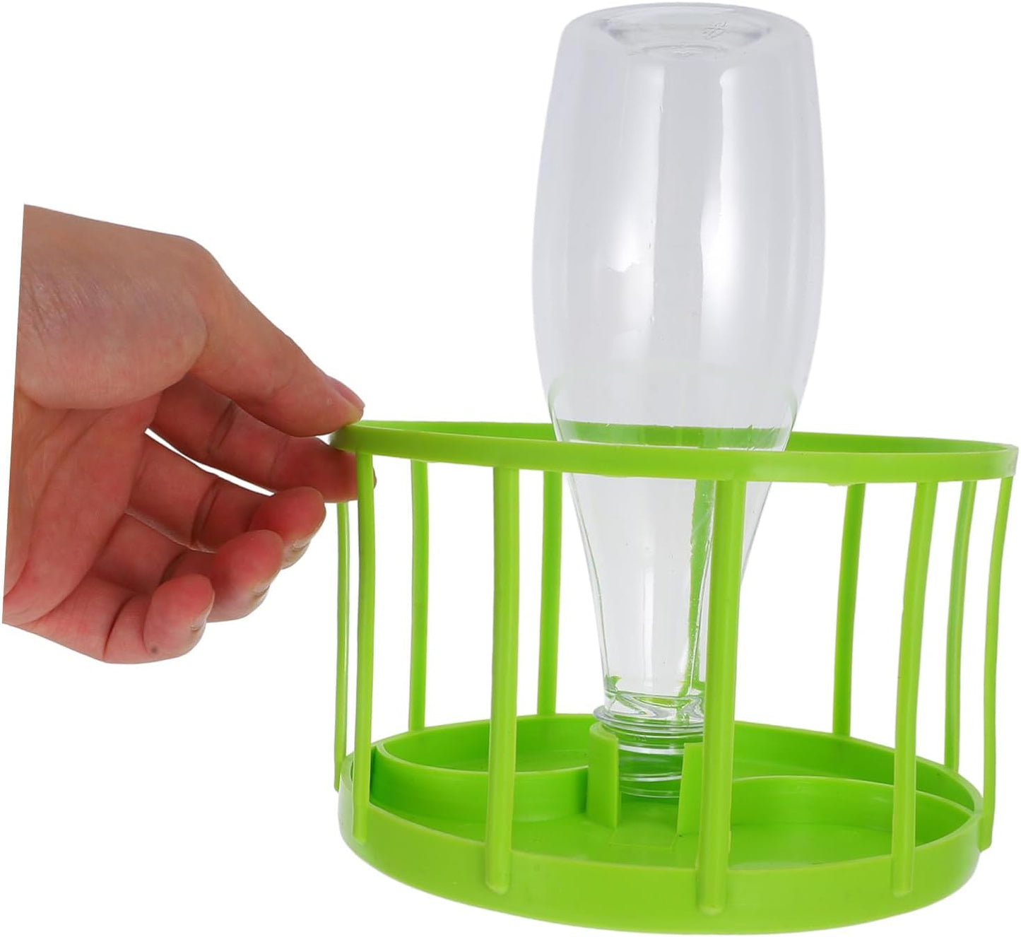 HANABASS Alimentatore Automatico di Acqua Ciotola d'Acqua per Lucertole Cibo per Rettili Ciotole d'Acqua Ciotola per L'alimentazione dei Rettili Ciotola d'Acqua di Rettile ABS Verde Chiaro