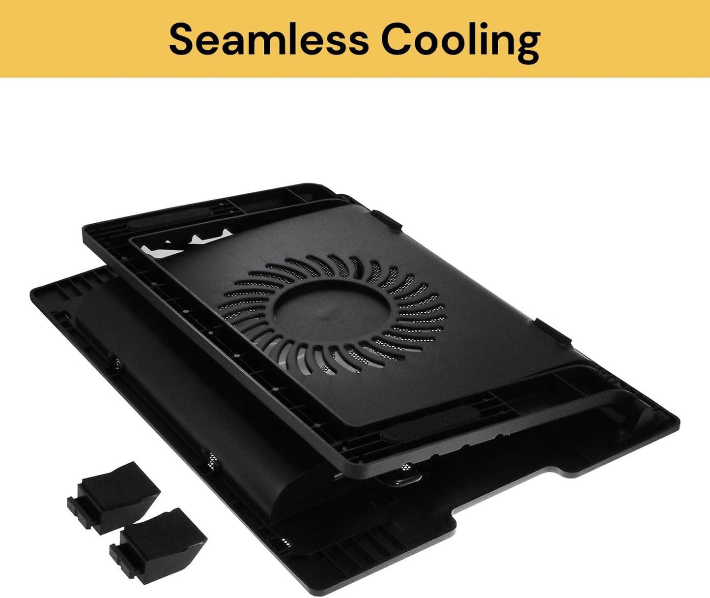 EZONEDEAL Laptop Cooler Cooling Pad Laptop Cooling Fan Cooling Stand USB Powered Silent Cooler Pad, Adjustable Notebook Cooler