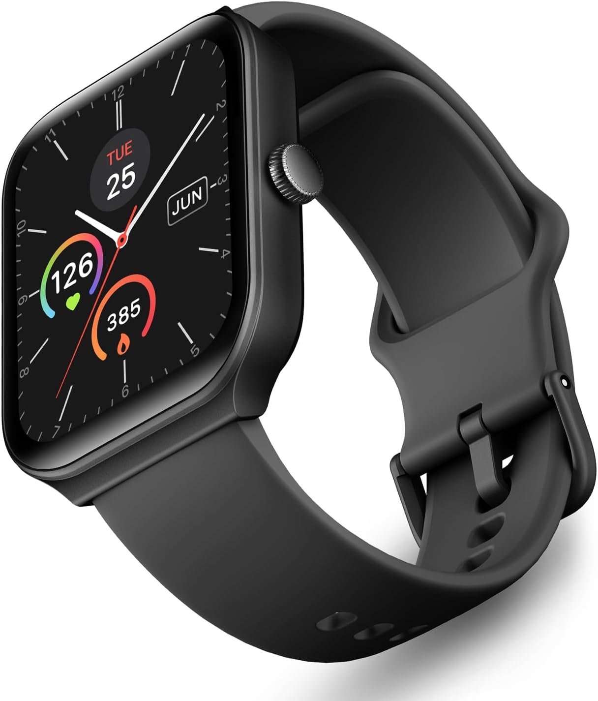 OCTANDRA Inspire VeryFit 1.95" Bluetooth Answer Call Alexa Smart Watch Body Energy Heart Rate HRV Oxygen Saturation Sleep Monitor Step Tracker IP68 Fitness Watches for Men Women (IDW16) (Black)