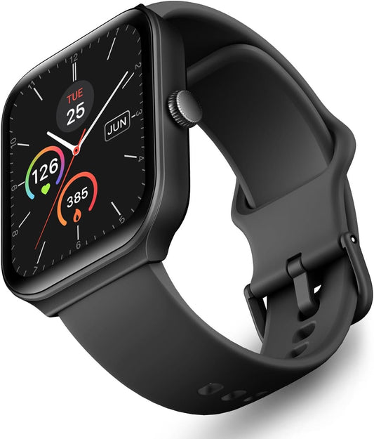 OCTANDRA Inspire VeryFit 1.95" Bluetooth Answer Call Alexa Smart Watch Body Energy Heart Rate HRV Oxygen Saturation Sleep Monitor Step Tracker IP68 Fitness Watches for Men Women (IDW16) (Black)