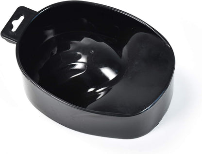 (Black) - 2pcs Manicure Bowls Nail Soaking Bowl Nail Art Manicure Care Soak Bowl for Art Polishing Remover Treatment