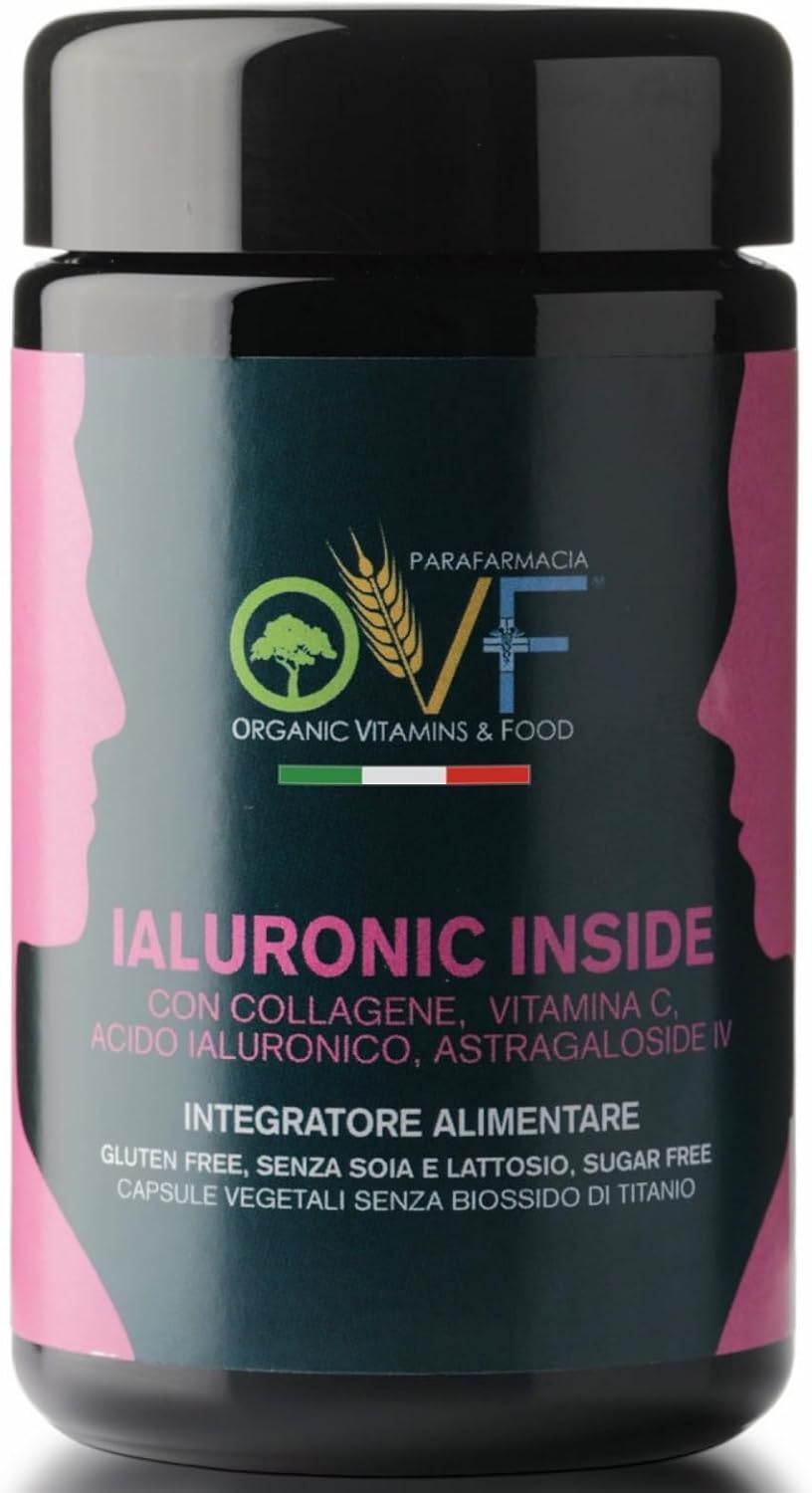 OVF Collagen & Hyaluronic Acid with Vitamin C – 60 Anti-Age Caps – Joint Support and Reduction of Cell Aging.