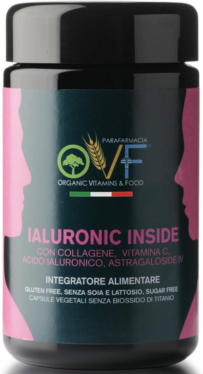 OVF Collagen & Hyaluronic Acid with Vitamin C – 60 Anti-Age Caps – Joint Support and Reduction of Cell Aging.
