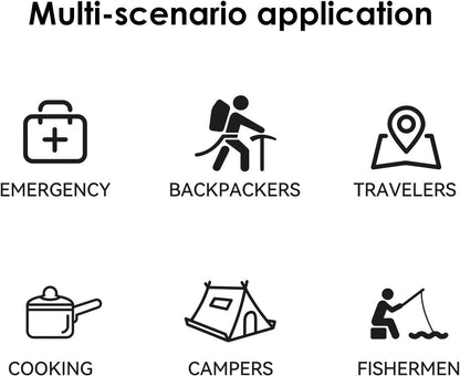 2pcs Water Filter St Emergency Portable System for Camping Hiking Travel