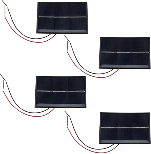 Create idea 4pcs Micro Solar Photovoltaic Panels 60x80mm 1.5V 0.65W Miniature Solar Panels Photovoltaic Cells Solar Light Toys for Solar Energy DIY Home Science Projects
