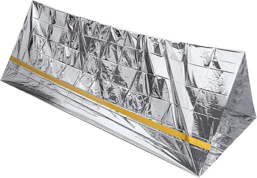 Easy to Install Emergency Blanket Tent, Portable Thermal Survival Shelter for Running Camping, Compact Reusable Tent