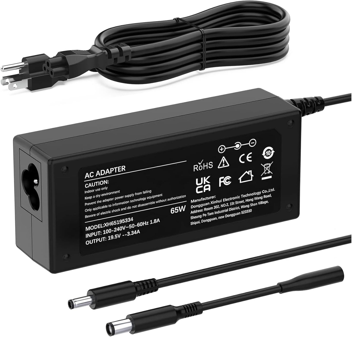 65W AC Adapter Laptop Charger Replacement for Dell Latitude E6420 E6430 E6430s E6430U E6440 E6500 E6510 E6520 E6530 E6540 E7240 E7250 E7440 E7450 LA65NM130 HA65NM130 Power Supply Cord Plug