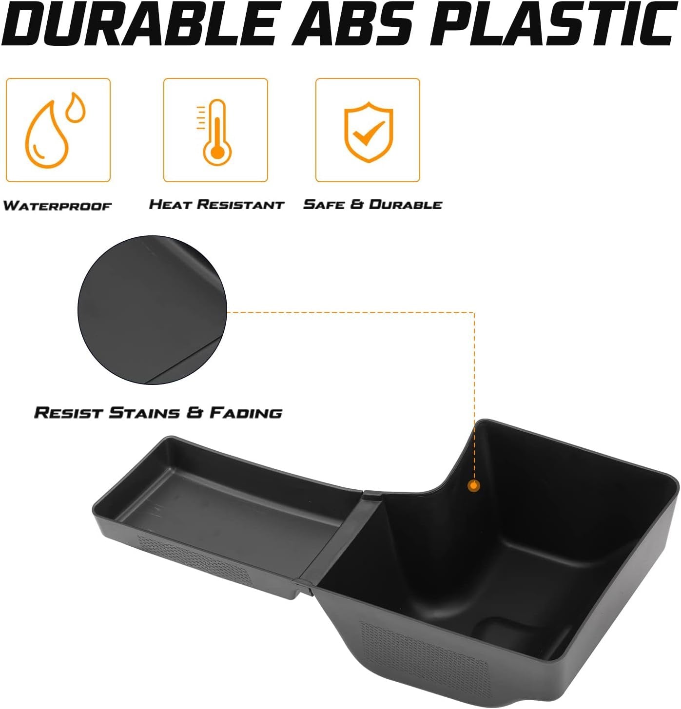 Kiwi Master Wheel Well Storage Trunk Organizers for 2018-2023 Jeep Wrangler JL Rear Storage Bin Box Tray, JL Interior Accessories Parts, Left & Right Side, Pair, Black