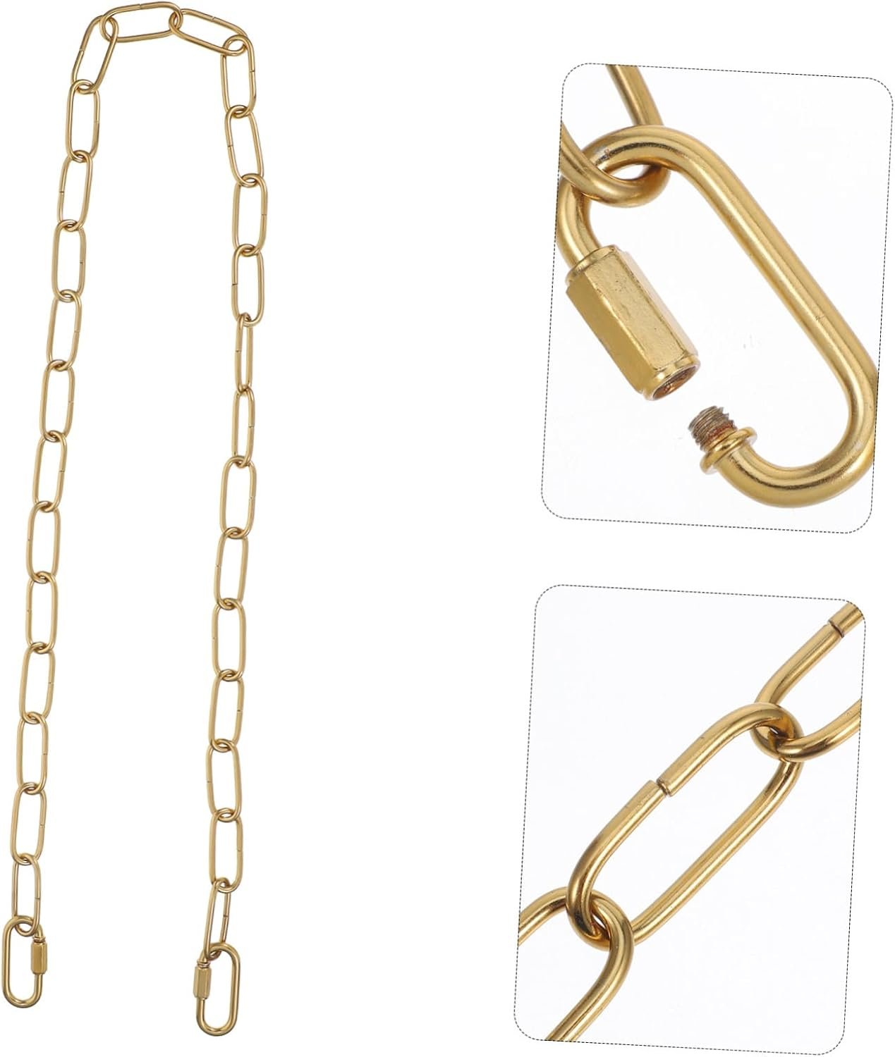 Hoement Elegant Iron Chain Industrial Pendant Lamp Chain Heavy Duty Chain for Lighting Modern