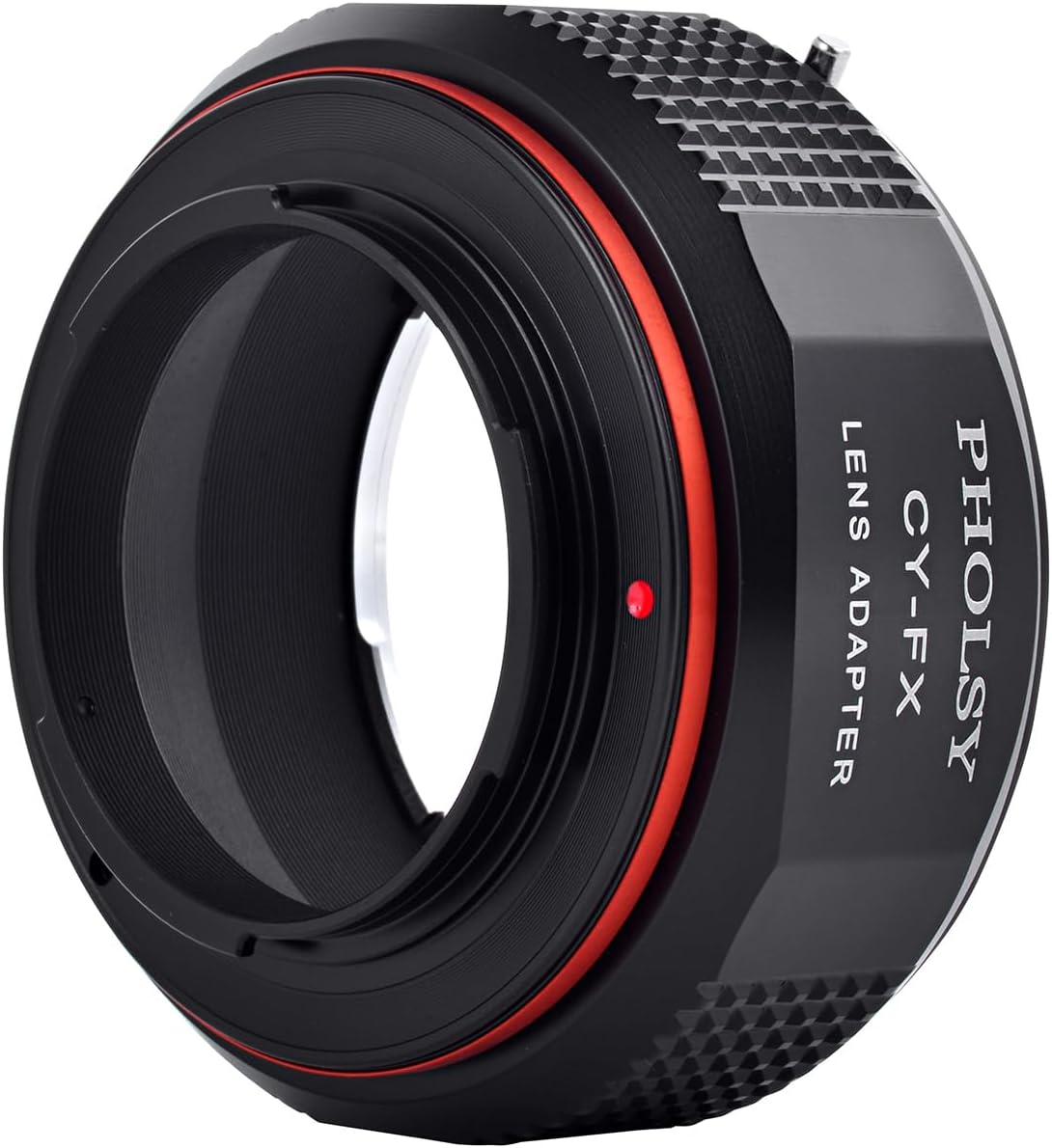 PHOLSY Adapter Ring Compatible with Contax/Yashica CY Mount Lenses to Fujifilm X Mount Camera Body for X-H2S, X-Pro3, X-T5, X-T4, X-T3, X-S20, X-S10, X-T30II, X-E4 etc. CY-FX