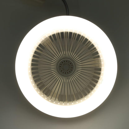 Cymwer Lampada della ventola di aromaterapia, luce del soffitto della ventola aroma con telecomando, a 3 velocità Dimmabile muto del vento Dimmabile for il dormitorio