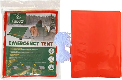 Soild Gears Outdoors Tent Emergency Survival Shelter – 1 Person Emergency Tent – Use As Survival Tent, Emergency Shelter, Tube Tent, Survival Tarp