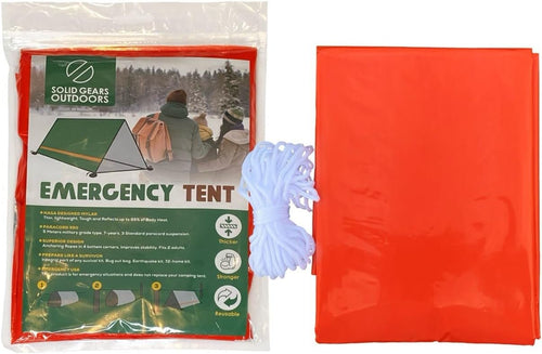 Soild Gears Outdoors Tent Emergency Survival Shelter – 1 Person Emergency Tent – Use As Survival Tent, Emergency Shelter, Tube Tent, Survival Tarp
