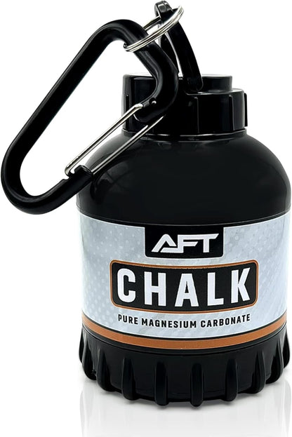Arlu Fitness Tech Sports Chalk (On-The-Go) by - Gym Chalk, Rock Climbing Chalk, Gymnastics Chalk. Portable, Easy to use and Easy to Refill Container. Less Mess, Premium Grade Chalk with no fillers
