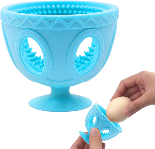 Silicone Egg Scrubber, Chicken Egg Cleaner, Reusable Brush, Soft Bristles for Gentle Scrubbing, Easy to Clean, Sturdy, Multi-Purpose for Eggs, Tomatoes, Potatoes, Kitchen Essential